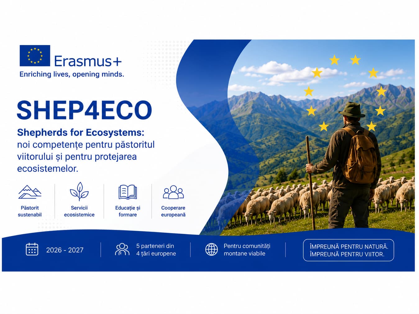 ROMONTANA, partener în proiectul Erasmus+ SHEP4ECO pentru viitorul păstoritului și al serviciilor ecosistemice în zonele montane europene